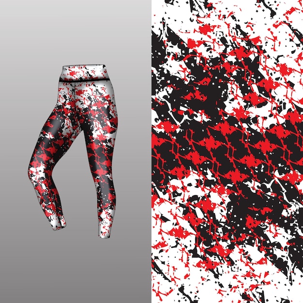 Abstract background style for sports leggings