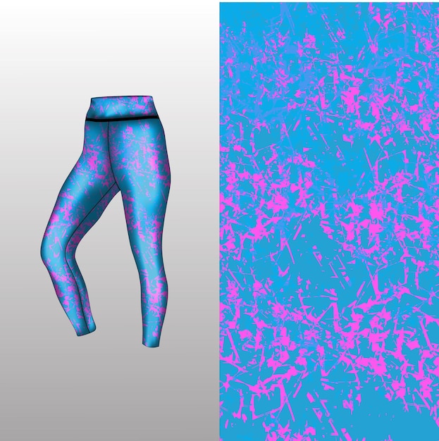 Abstract background style for sports leggings