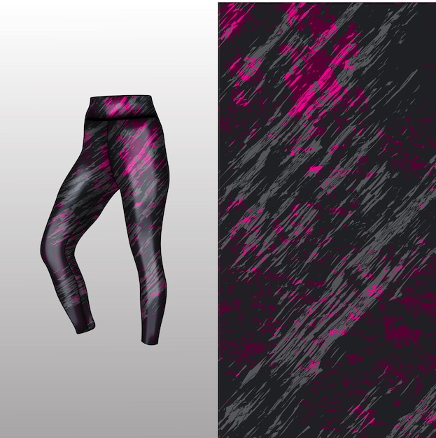 Abstract background style for sports leggings