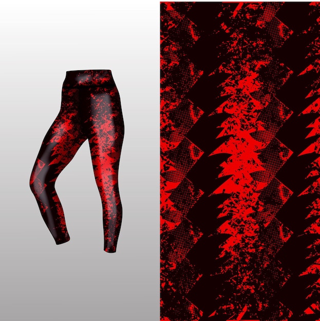 Abstract background style for sports leggings