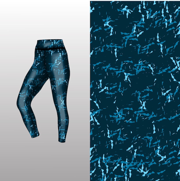 Abstract background style for sports leggings