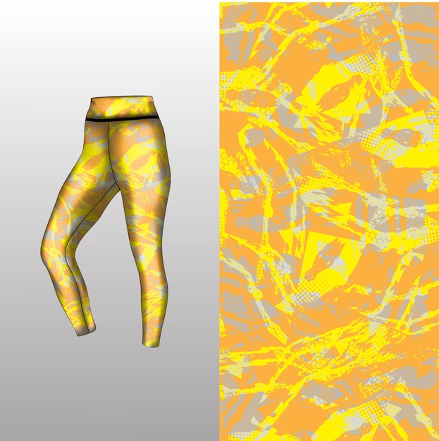 Abstract background style for sports leggings