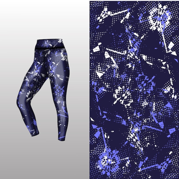 Abstract background style for sports leggings