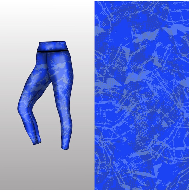 Abstract background style for sports leggings