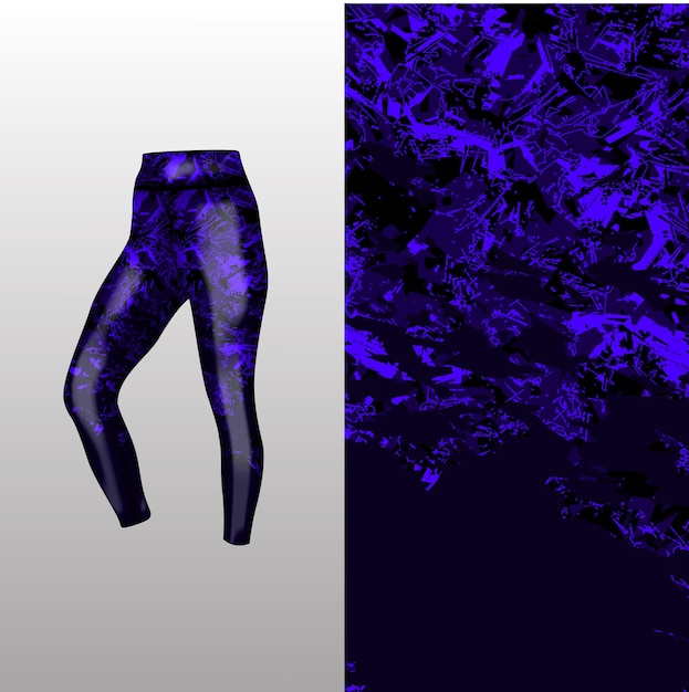 Abstract background style for sports leggings