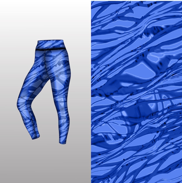 Abstract background style for sports leggings