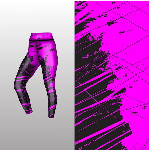 Abstract background style for sports leggings