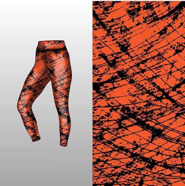 Abstract background style for sports leggings