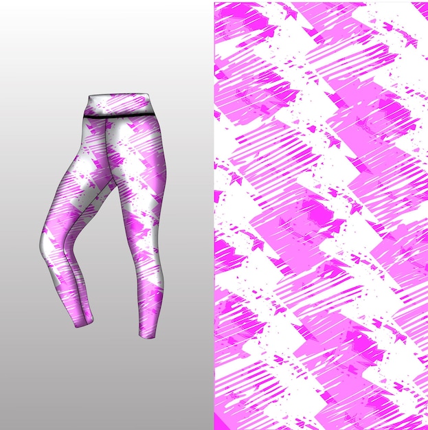 Abstract background style for sports leggings