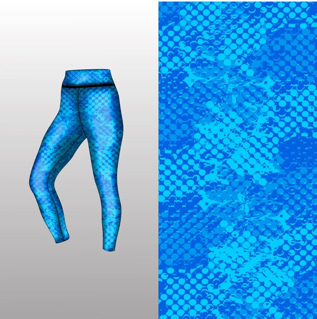 Abstract background style for sports leggings