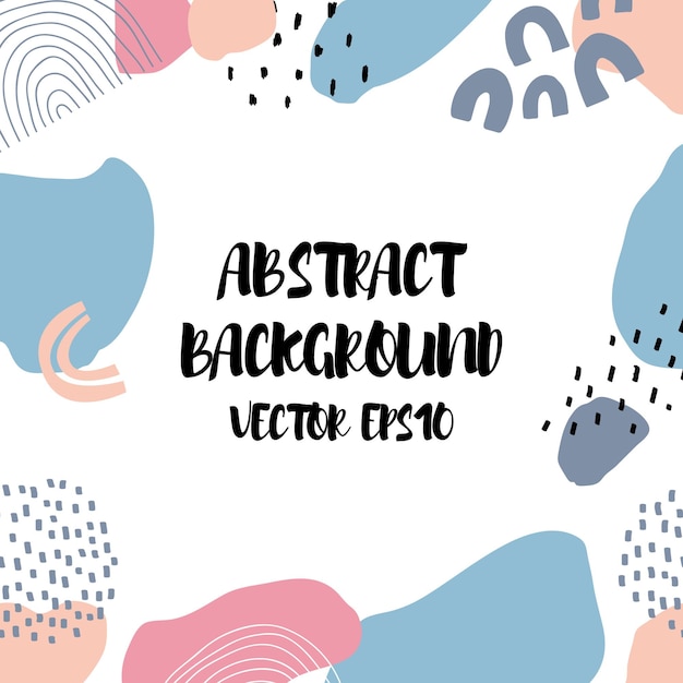 Abstract background in trendy style with geometric elements