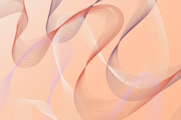 Abstract background in various shades of pink with wavy lines creates a dynamic and visually