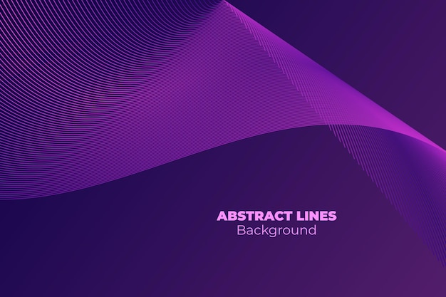 Abstract background vector template for your ideas monochromatic lines texture waved lines