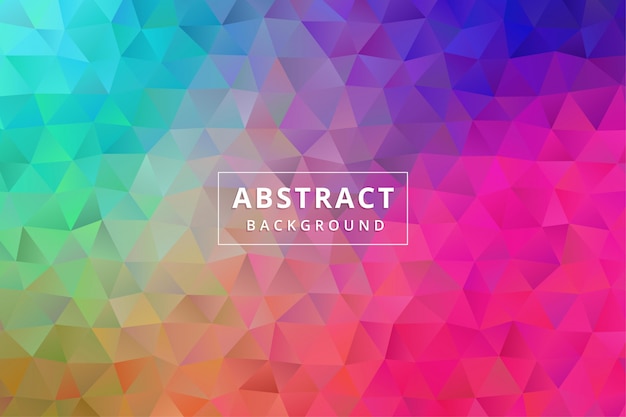 Abstract background wallpaper. Colorful polygon hexagon premium vector