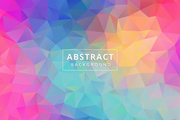 Abstract background wallpaper. Colorful polygon hexagon premium vector