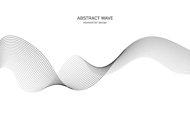 Abstract background wave element for design.