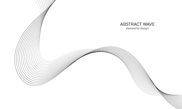 Abstract background wave element for design.