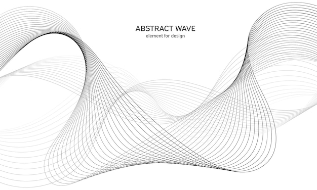 Abstract background wave element for design.