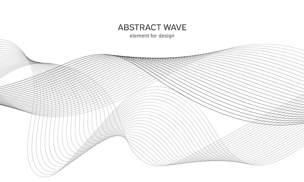 Abstract background wave element for design.