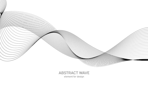 Abstract background wave element for design.