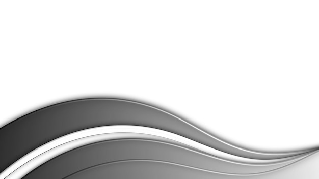 Abstract background wave monochrome simple modern elegant premium vector