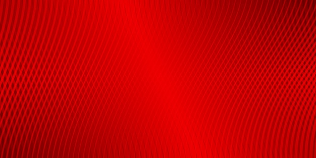 Abstract background of wavy lines in red colors