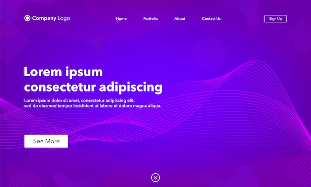 Abstract background website Landing Page.