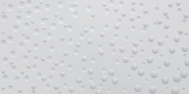 Abstract background in white colors with many convex and concave small circles