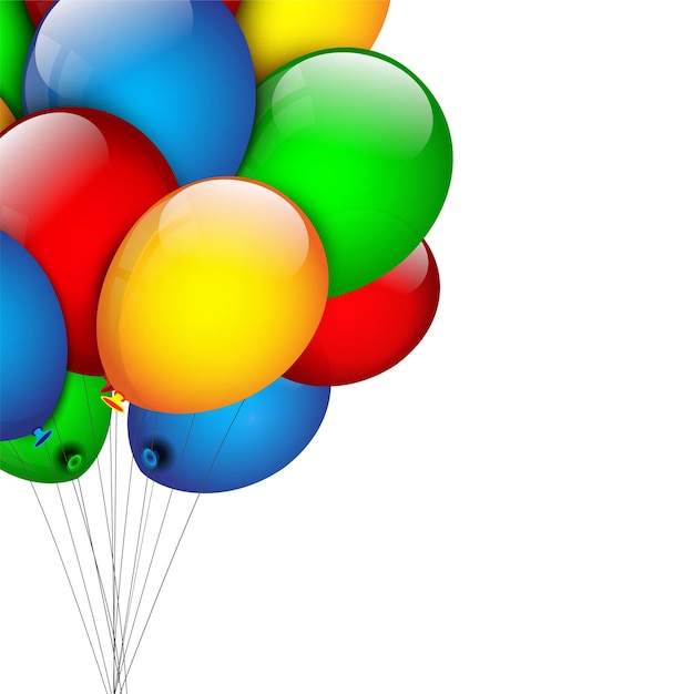 Abstract background with balloons