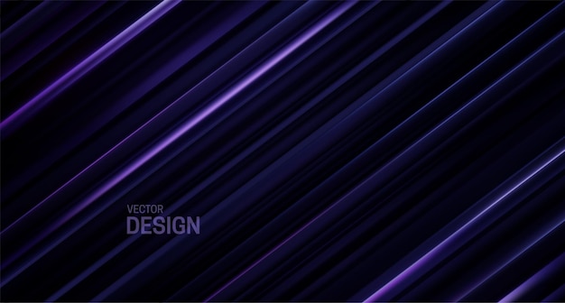 Abstract background with black and purple sliced surface