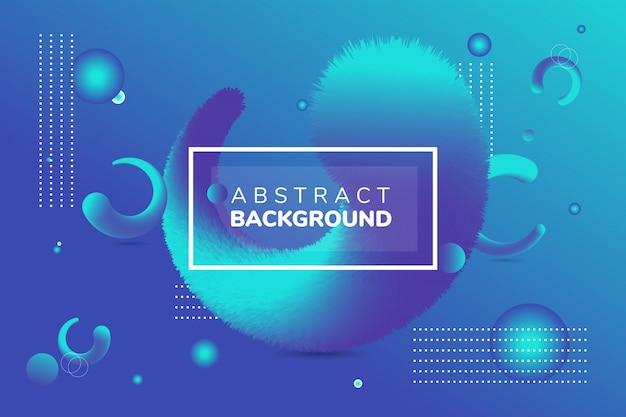 Abstract background with blue fluid shape