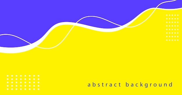 Abstract background with blue and yellow waves