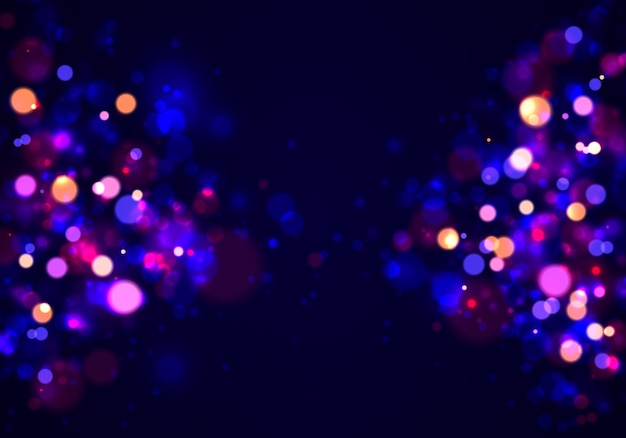 Abstract background with colorful bokeh effect.