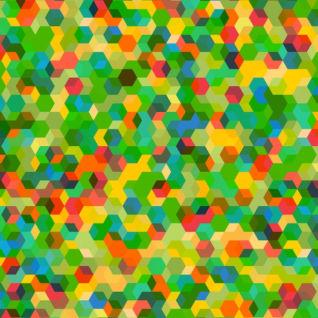 Abstract background with colorful hex polygons