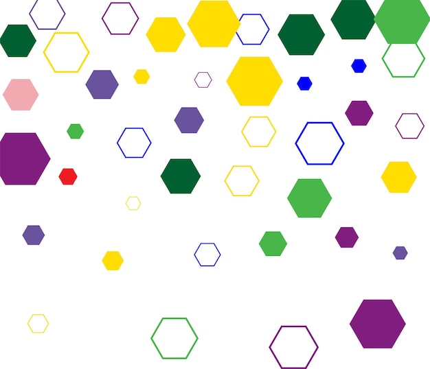 Abstract background with colorful hexagonxA