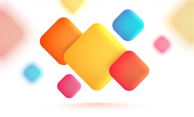 Abstract background with colorful squares.