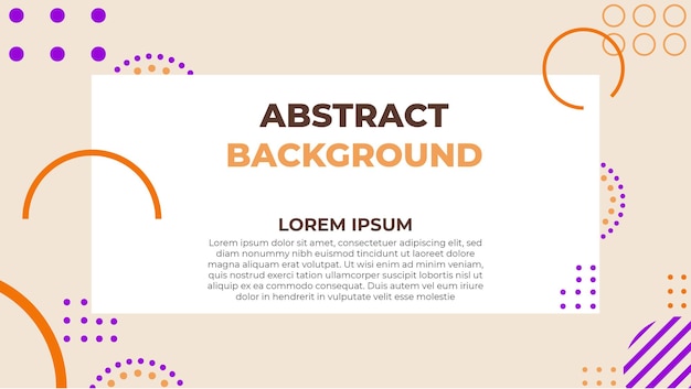 Abstract background with copy space template design