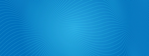 Abstract background with curved wavy lines. Vector illustration for design. Wave from lines