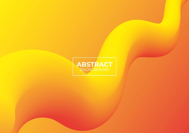 abstract background with gradient orange yellow fluid