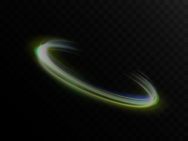 Vector abstract background with a green circle and the words light on it