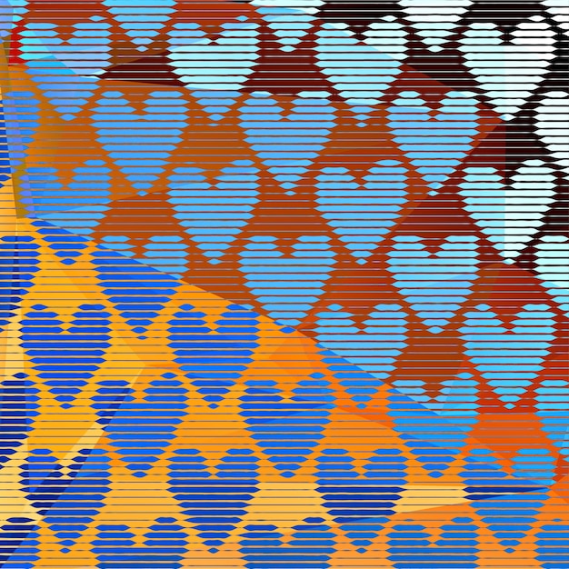 Abstract background with hearts