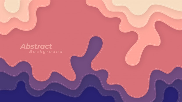 Abstract background with layered and wavy shapes.