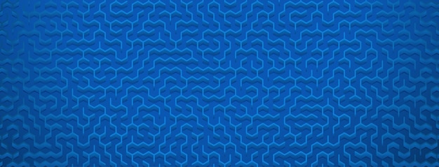 Vector abstract background with maze pattern in blue colors