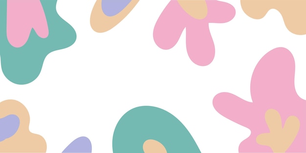 Abstract background with multicolored spots in pastel shades vector illustration