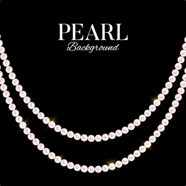 Abstract background with natural pearls