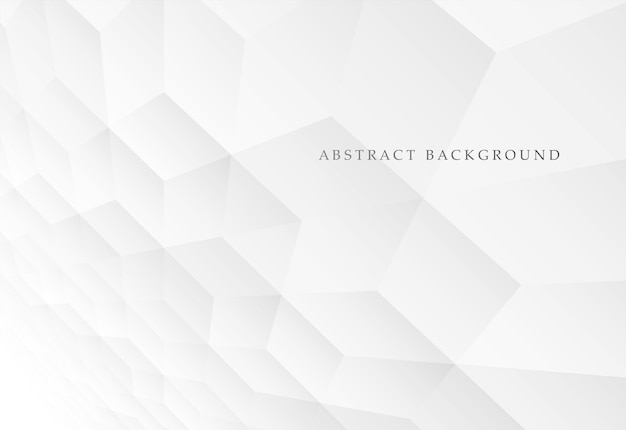 Abstract background with perspective White and gray geometric polygon shapes Modern digital design