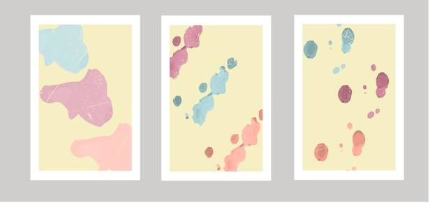 Abstract background with watercolor blots