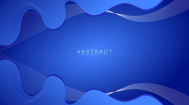 Abstract background with wave shapes and lines