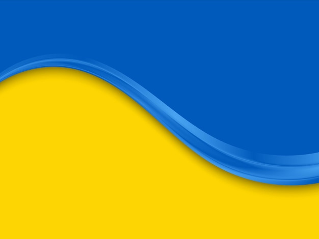 Abstract background with wave Yellow and blue background Vector illustration EPS10