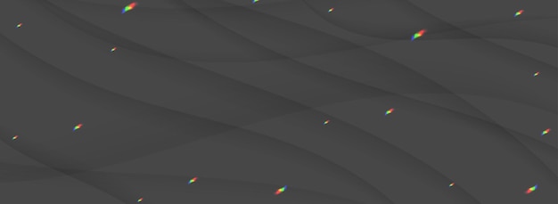 Vector abstract background with wavy lines and rainbow colors